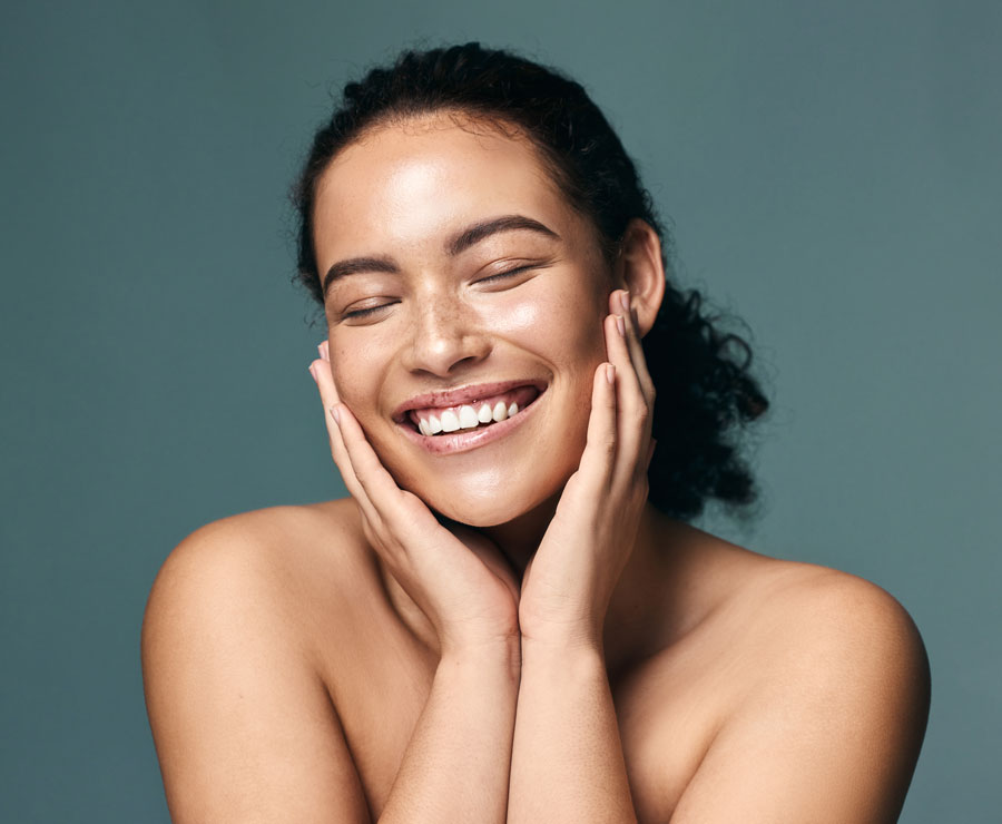 Eyesclosedbeautyandwomanwithskincarecosmeticsanddermatology - El Paso Cosmetic Surgery